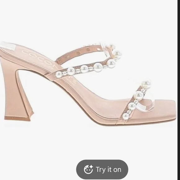 Coconuts by Matisse Shoes - Pearl heels Coconuts Bobbie Nude bridal shoes sandals new